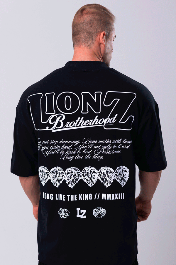 Camiseta Premium Oversized Persistence - Preta