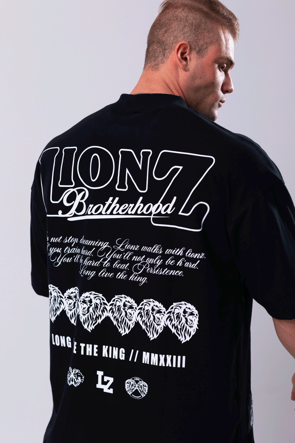 Camiseta Premium Oversized Persistence - Preta