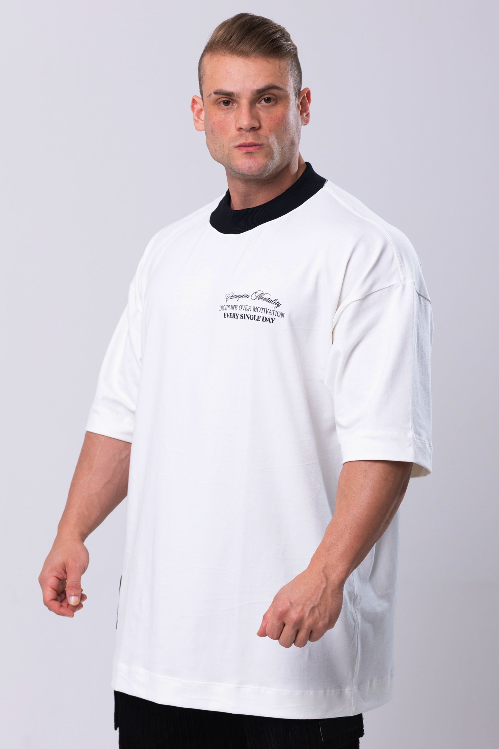 Camiseta Oversized EveryDay - OffWhite&Black