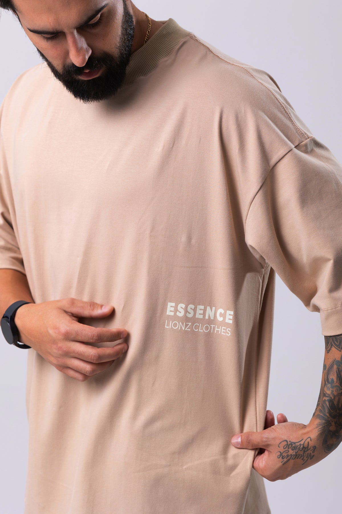 Camiseta Oversized Essence - Bege