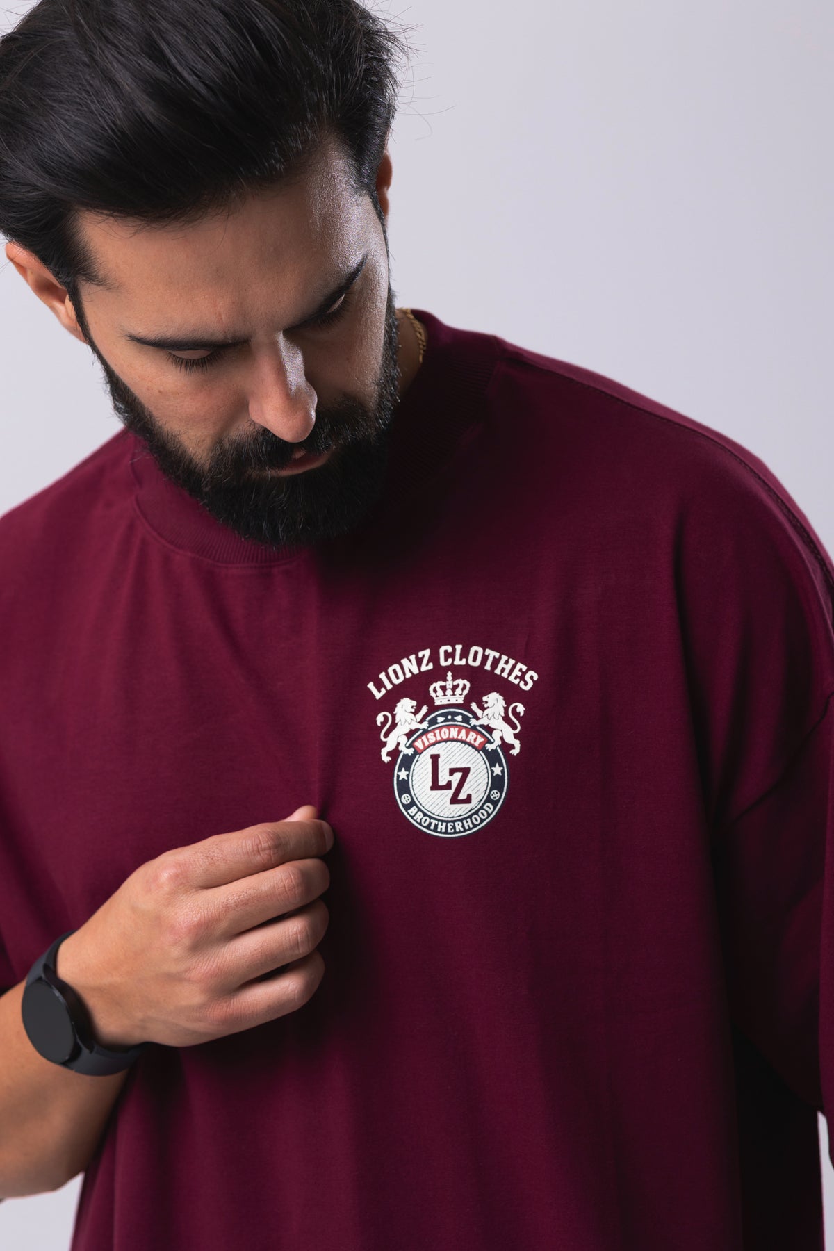 Camiseta Oversized Splendor - Bordo