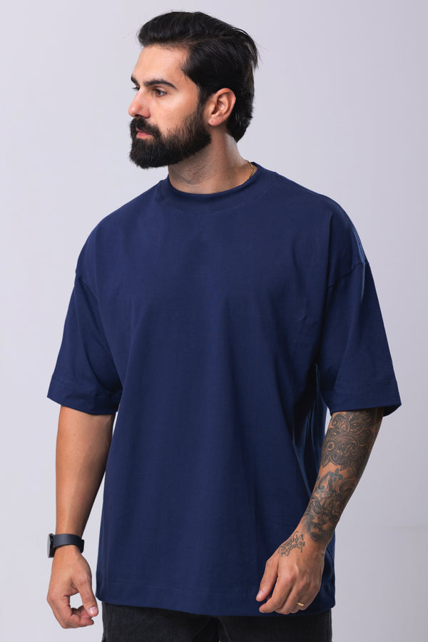 Camiseta Oversized Lisa - Marinho