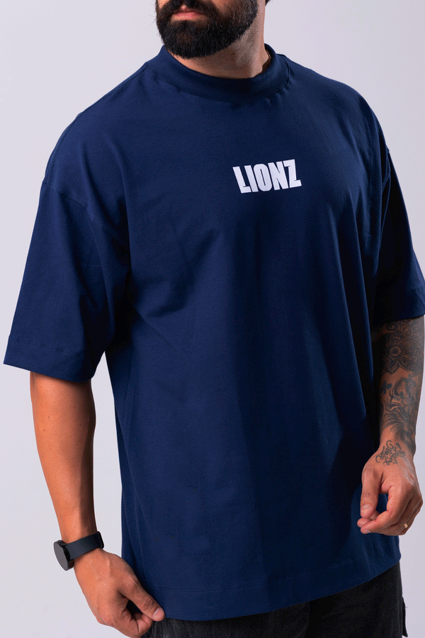 Camiseta Premium Oversized Persistence - Marinho