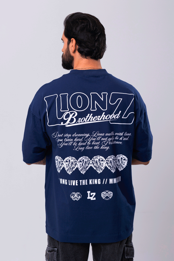 Camiseta Premium Oversized Persistence - Marinho