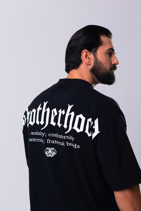 Camiseta Oversized Brotherhood - Preta