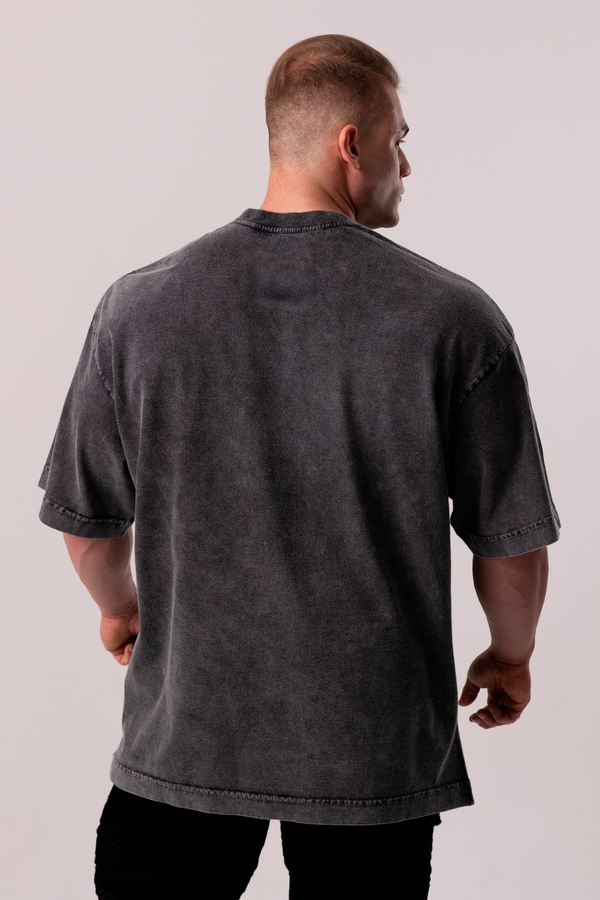 Camiseta Heavy Oversized Hard - Preta Estonada
