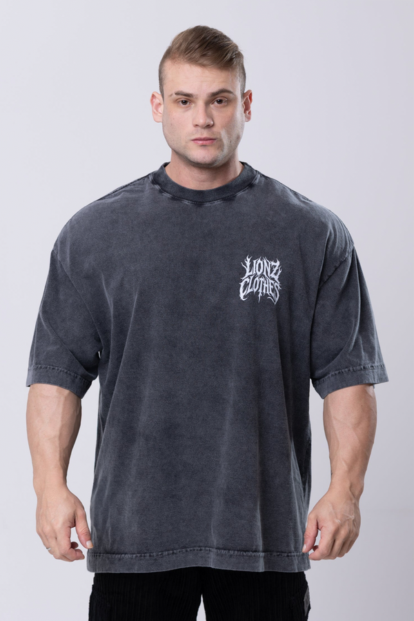 Camiseta Heavy Oversized Blair - Preta Estonada