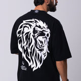 Camiseta Oversized American Lion - Preta