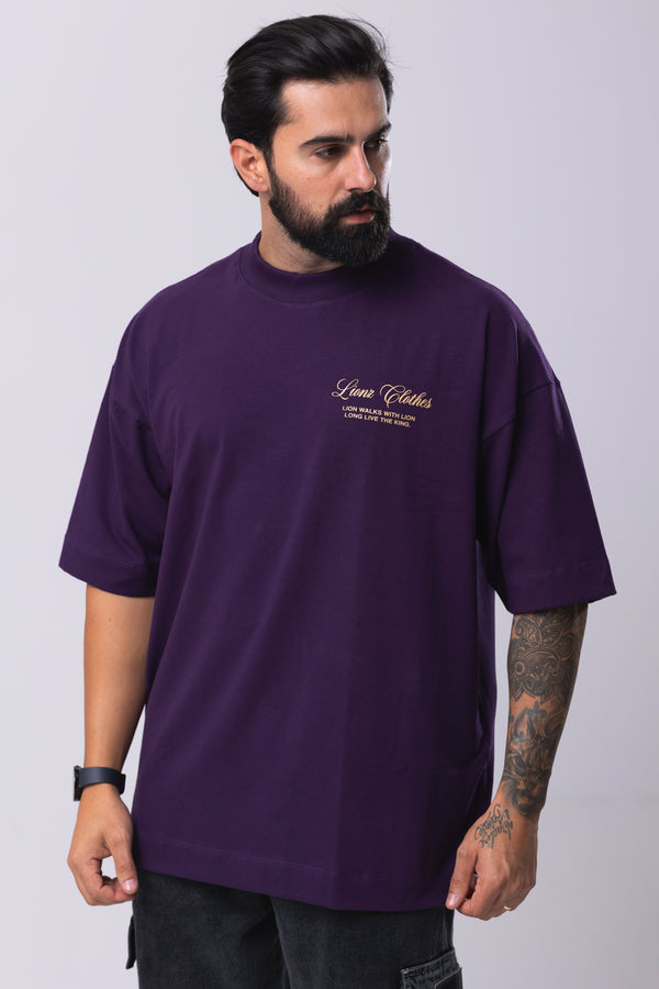 Camiseta Premium Oversized Limited Edition - Roxa