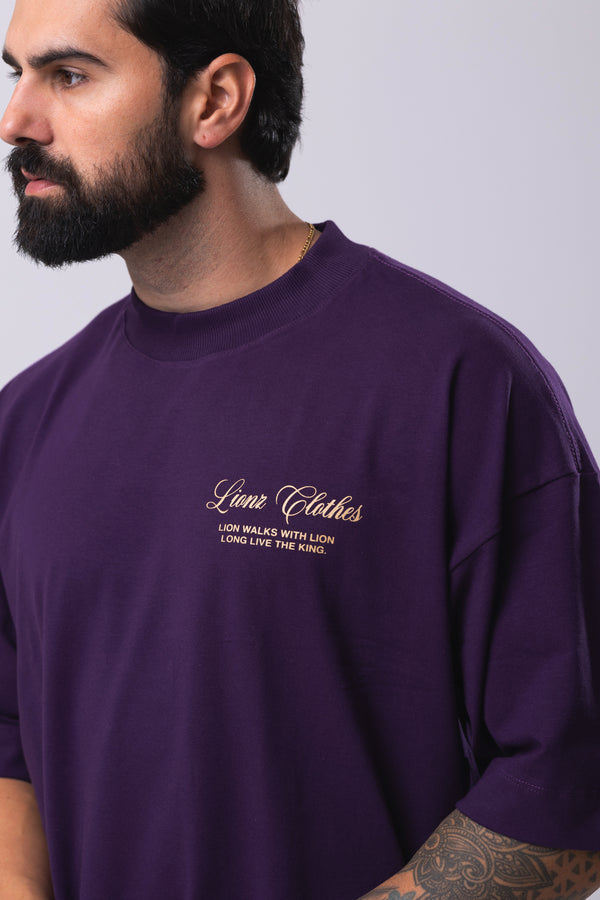 Camiseta Premium Oversized Limited Edition - Roxa