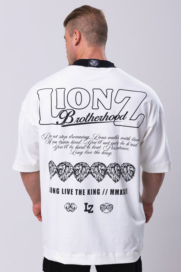 Camiseta Oversized Persistence - OffWhite&Black