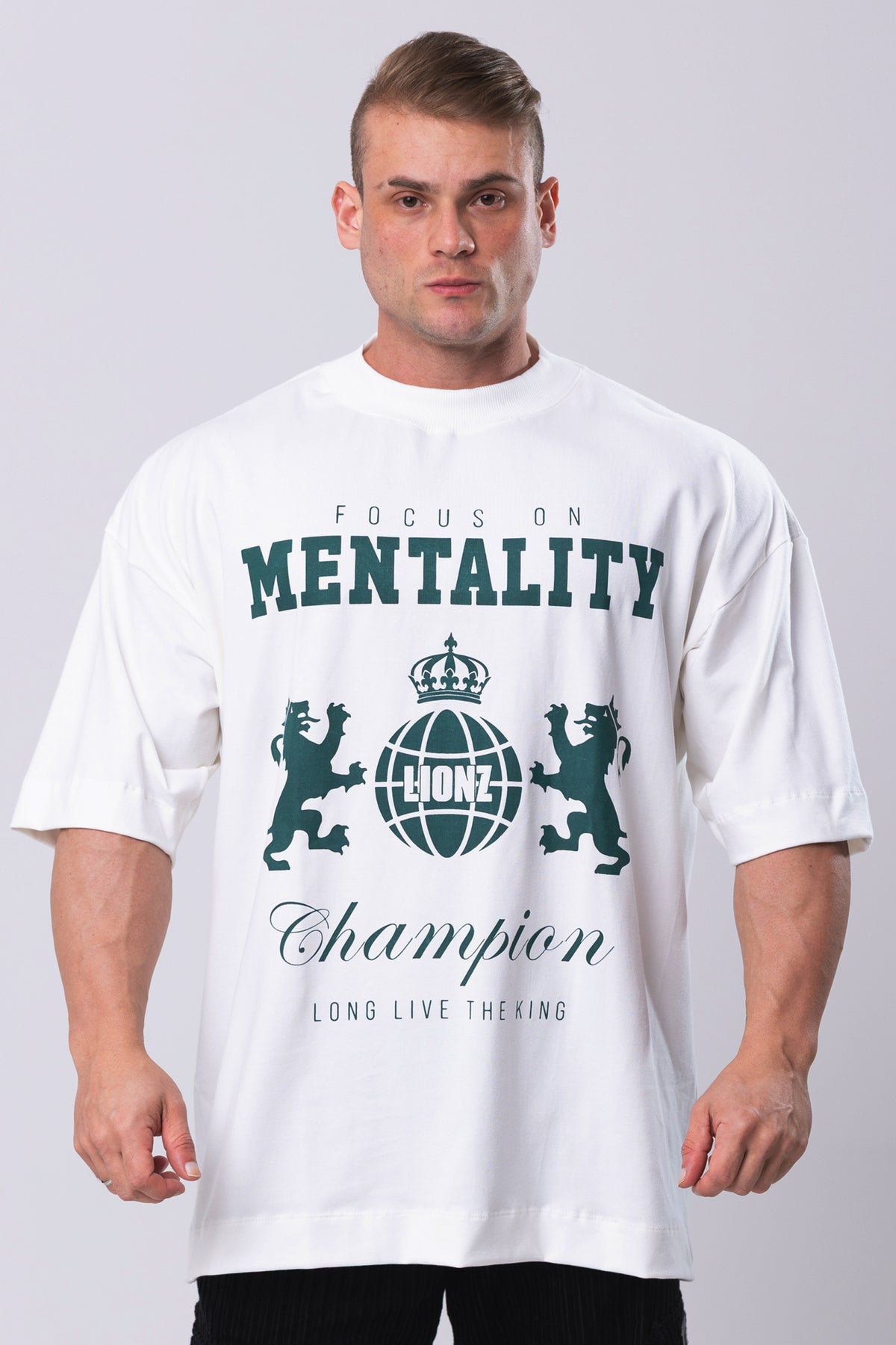Camiseta Oversized Mentality - OffWhite