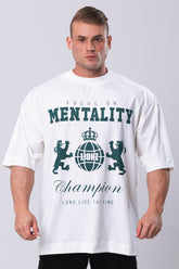 Camiseta Oversized Mentality - OffWhite
