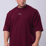 Camiseta Oversized Minimal - Bordo