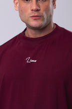 Camiseta Oversized Minimal - Bordo