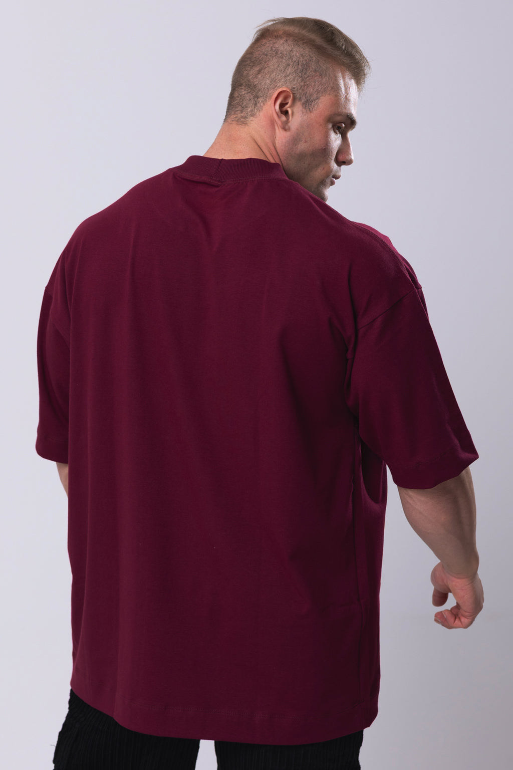 Camiseta Oversized Minimal - Bordo