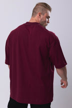 Camiseta Oversized Minimal - Bordo