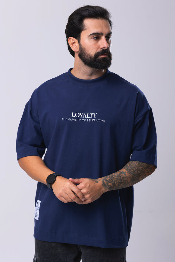 Camiseta Oversized LOYALTY - Marinho