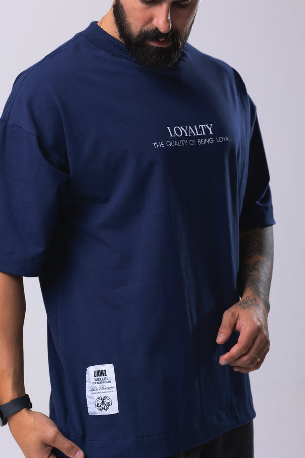Camiseta Oversized LOYALTY - Marinho