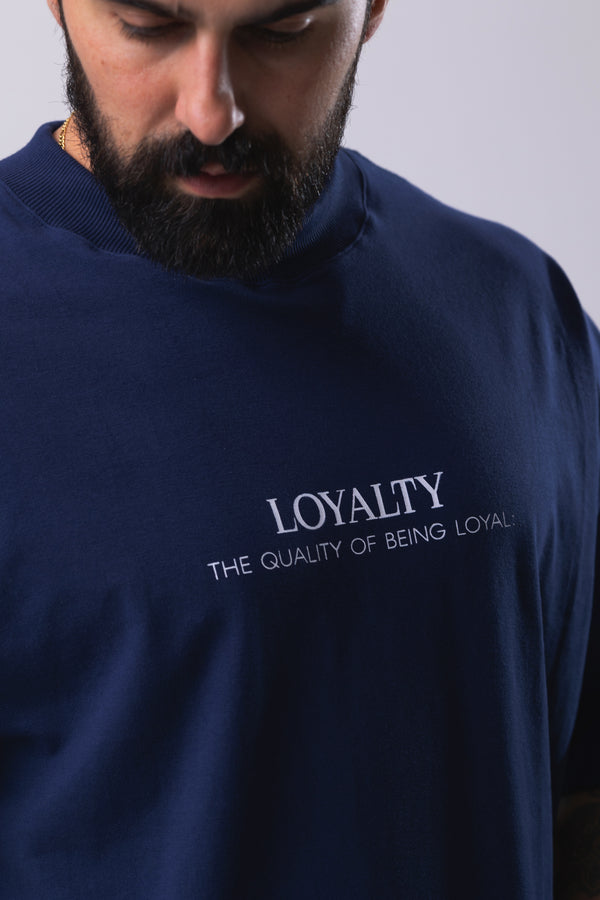 Camiseta Oversized LOYALTY - Marinho