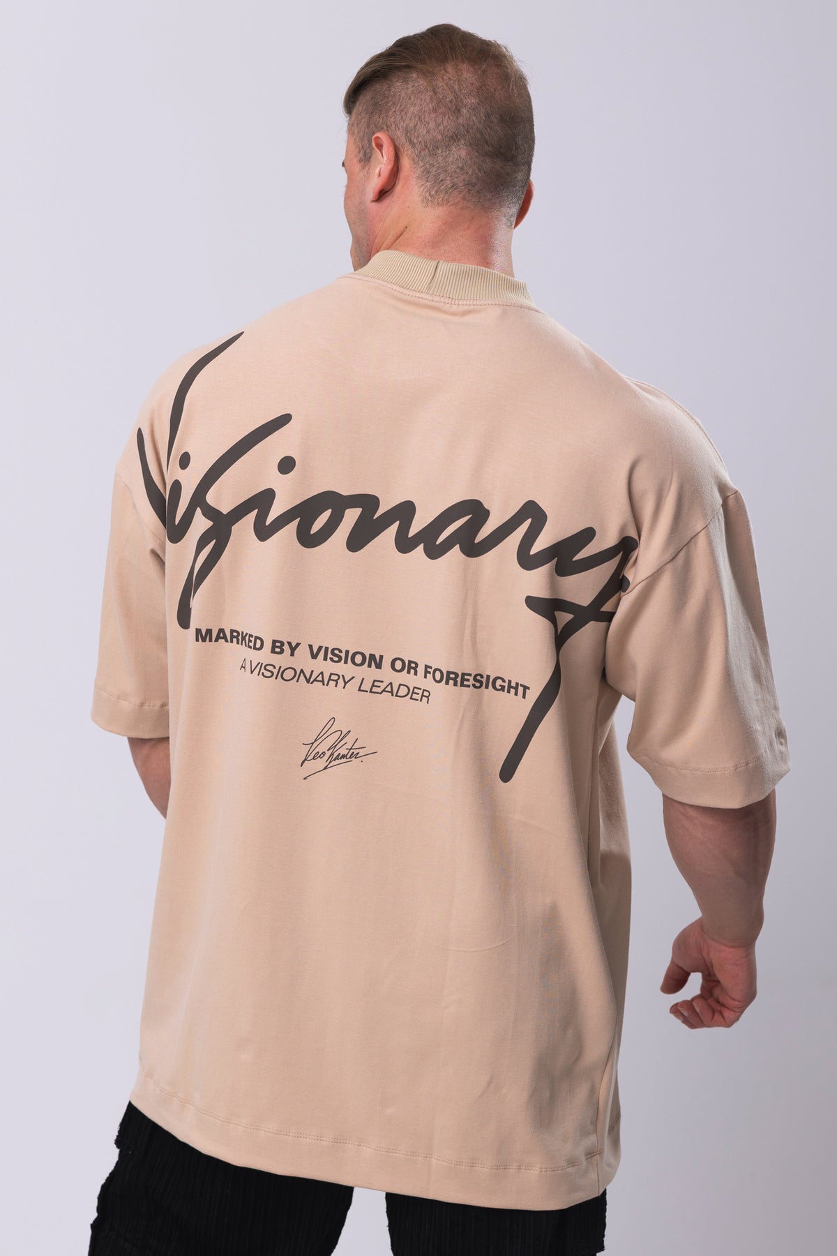 Camiseta Oversized Visionary - Bege