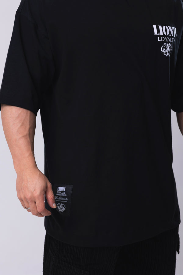 Camiseta Oversized Rozes - Preta