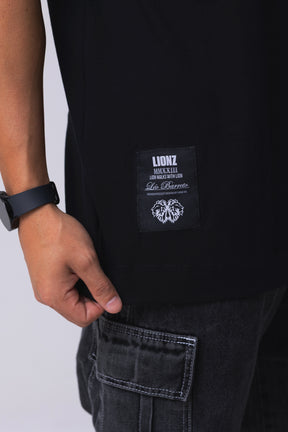 Camiseta Oversized Real King - Preta