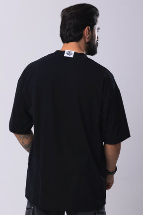 Camiseta Oversized Metalic - Preta