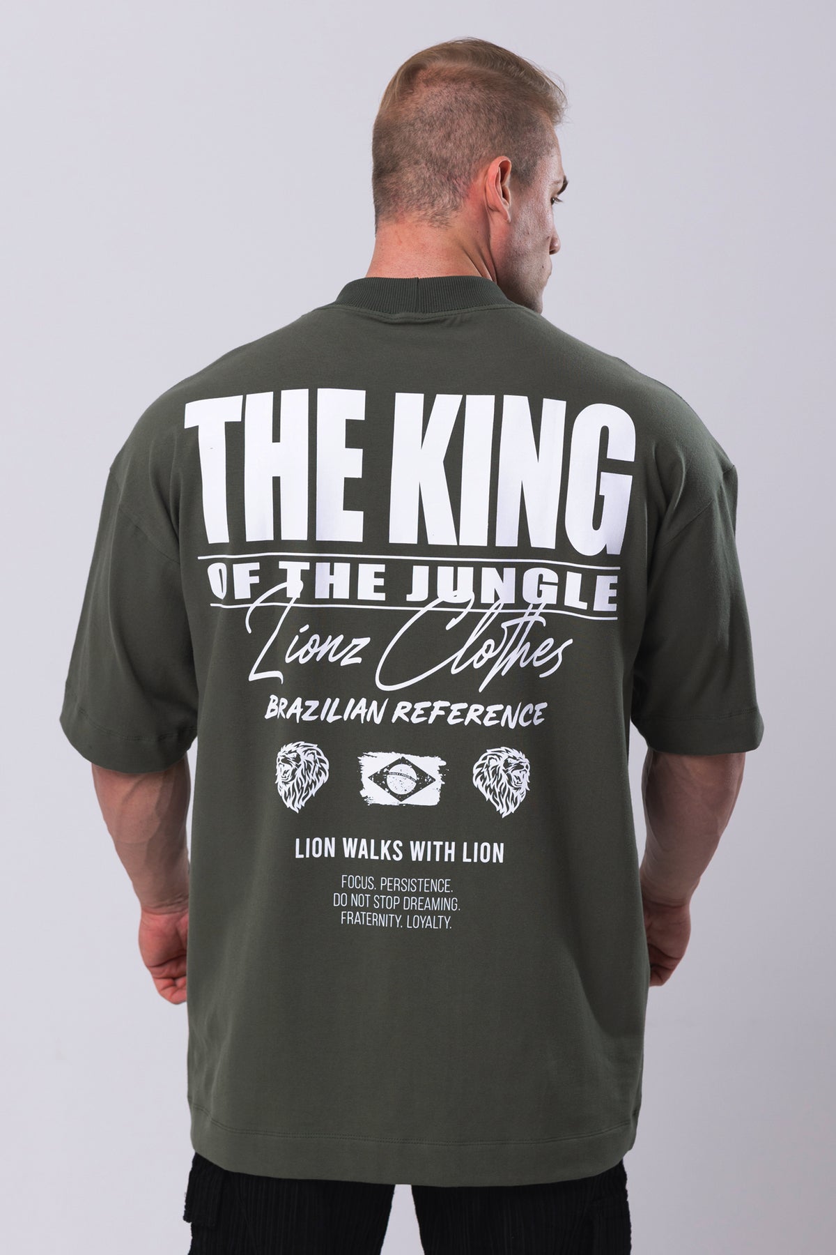 Camiseta Oversized The King - Verde