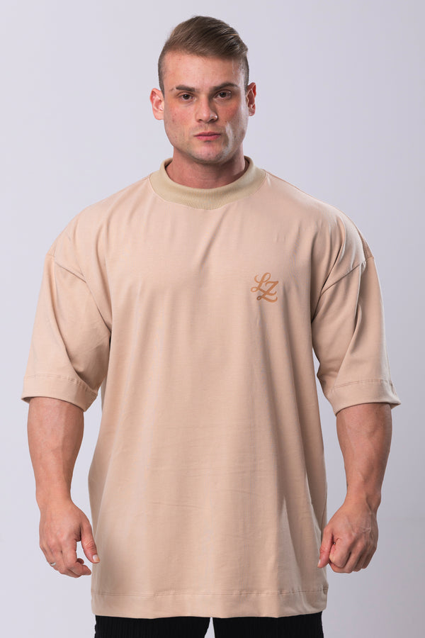 Camiseta Oversized Signat - Bege