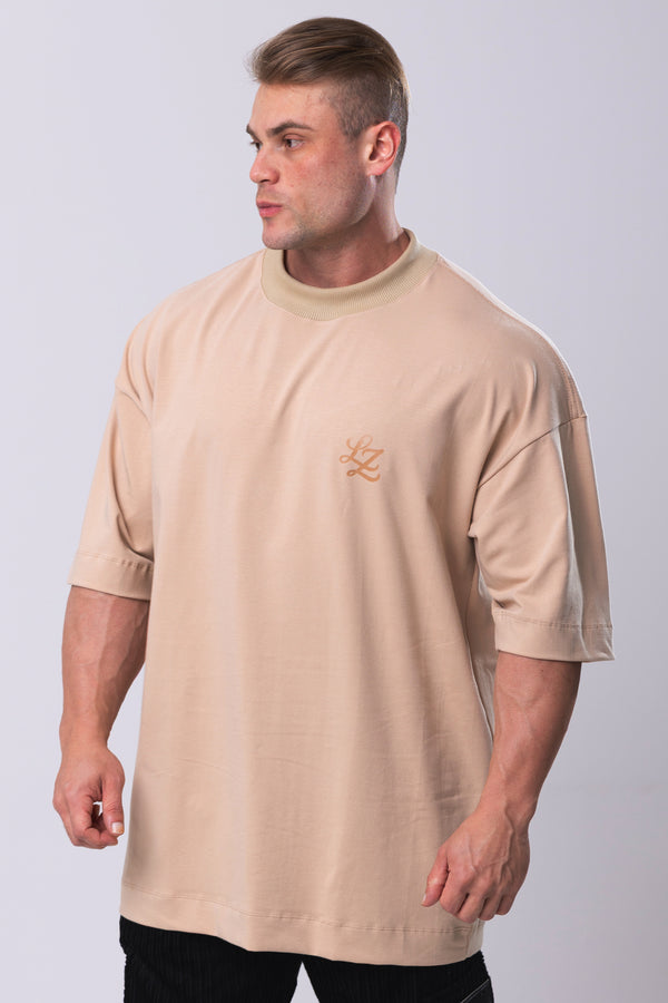 Camiseta Oversized Signat - Bege