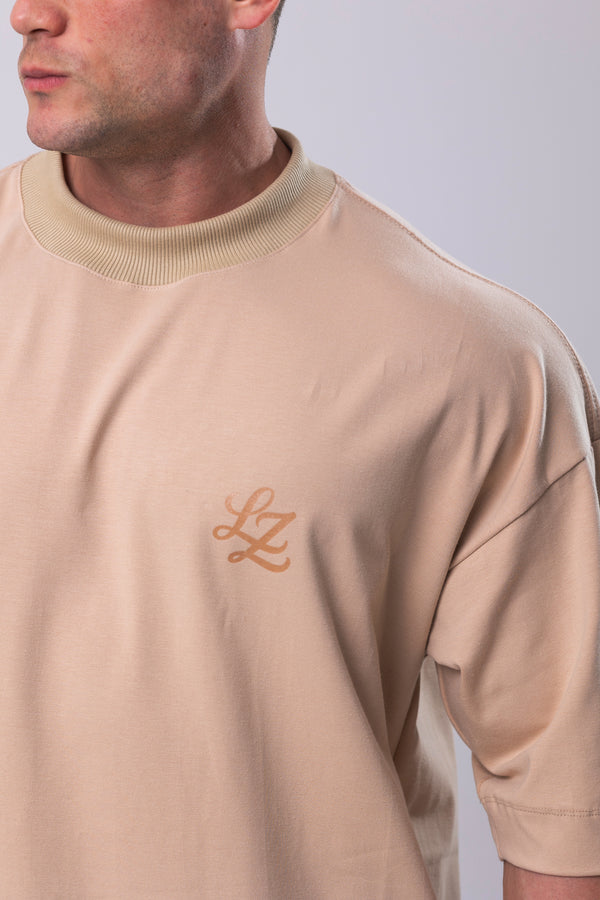 Camiseta Oversized Signat - Bege
