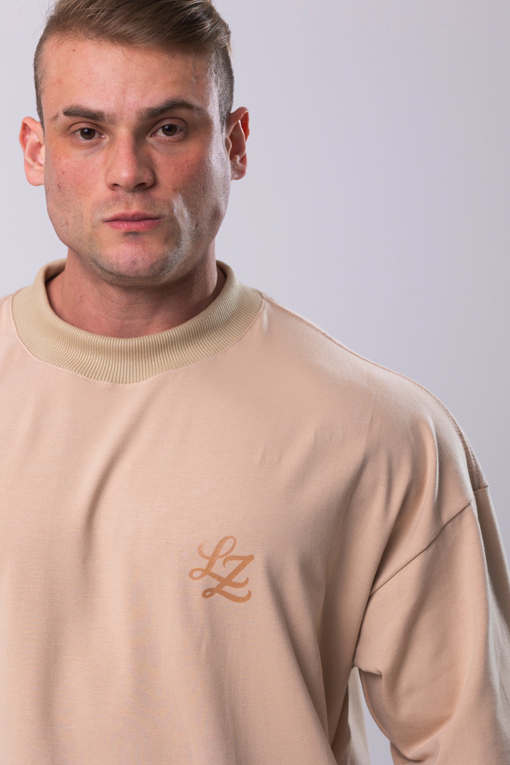 Camiseta Oversized Signat - Bege
