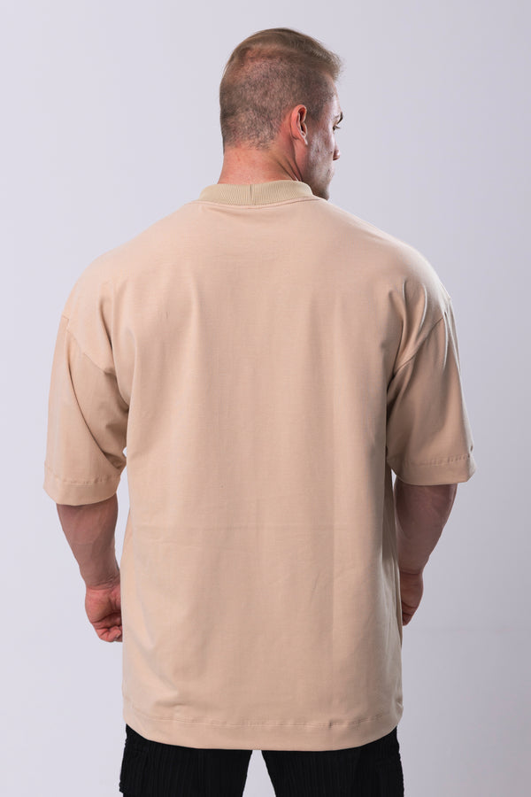 Camiseta Oversized Signat - Bege