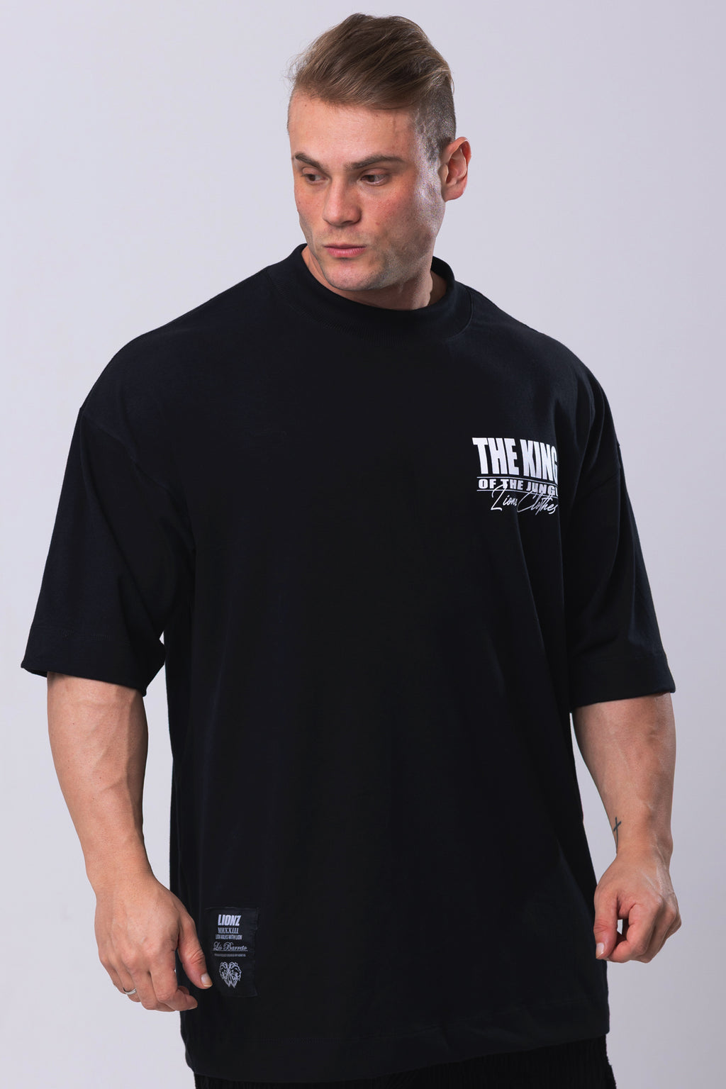 Camiseta Oversized The King - Preta