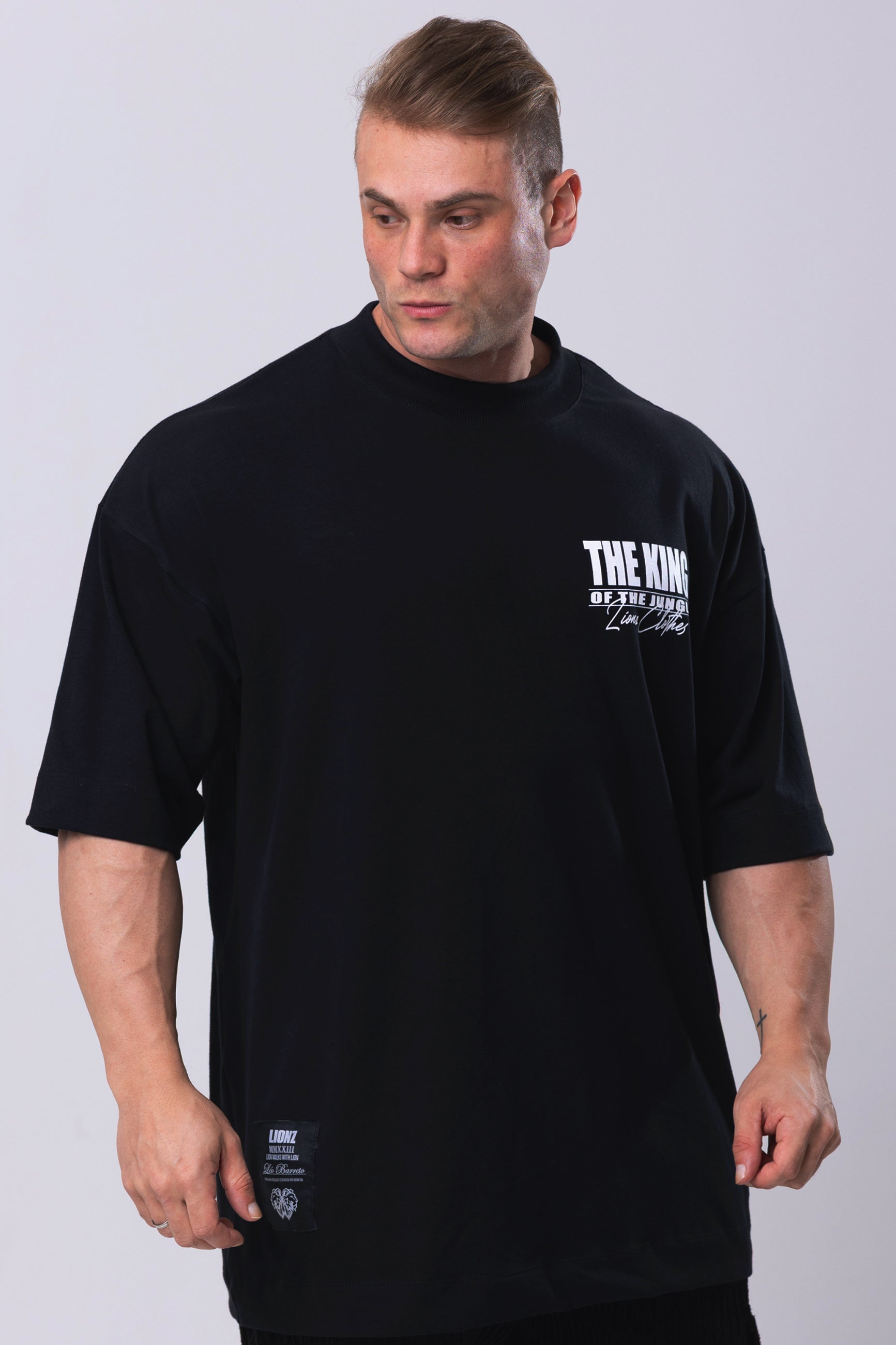 Camiseta Oversized The King - Preta