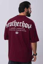 Camiseta Oversized Brotherhood - Bordo