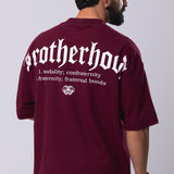 Camiseta Oversized Brotherhood - Bordo