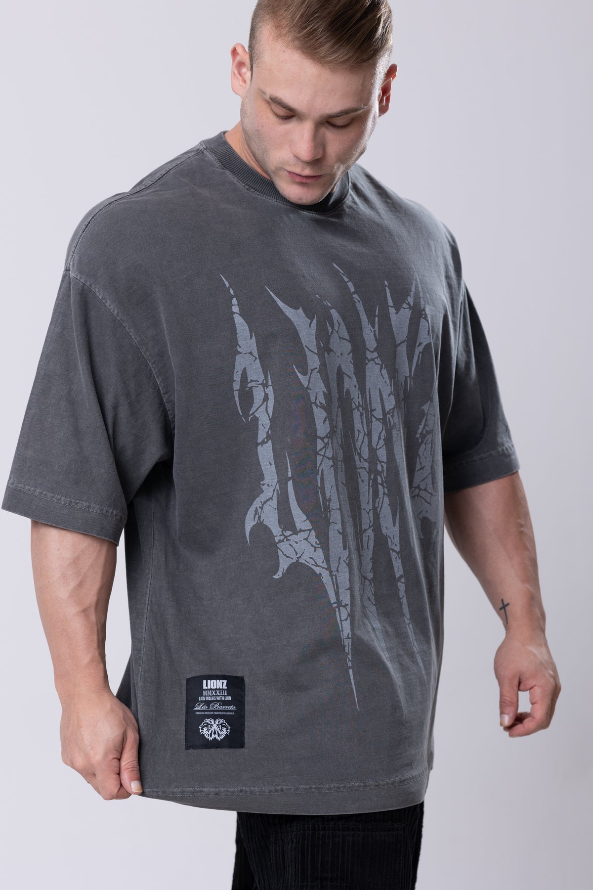 Camiseta Heavy Oversized Craft - Chumbo