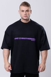 Camiseta Oversized Deluxe Brotherhood - Preta