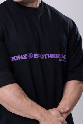 Camiseta Oversized Deluxe Brotherhood - Preta