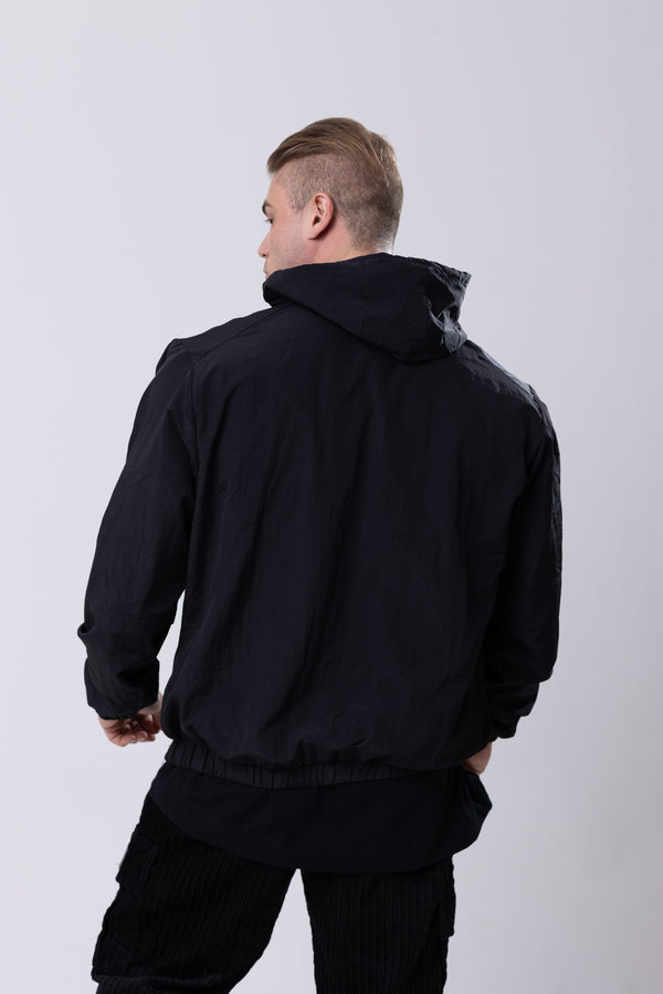 Corta Vento Leather - Preto