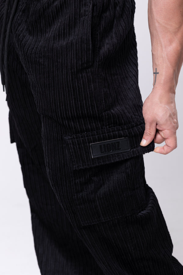 Calça Cargo Veludo Lionz - Preta