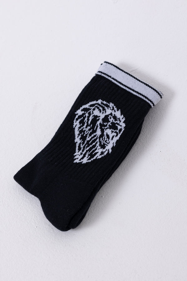 Meia Lion Cano Alto - Preta