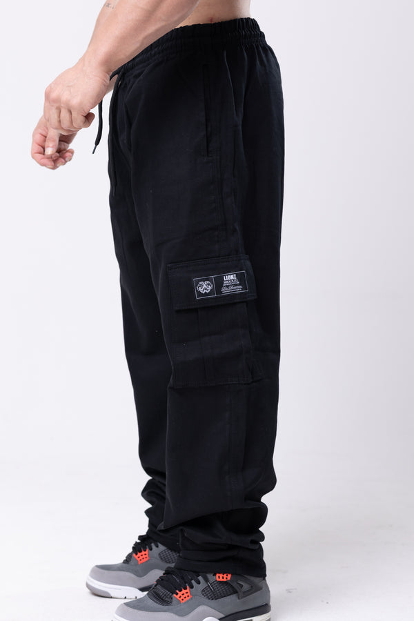 Calça Cargo Sarja Lionz - Preta