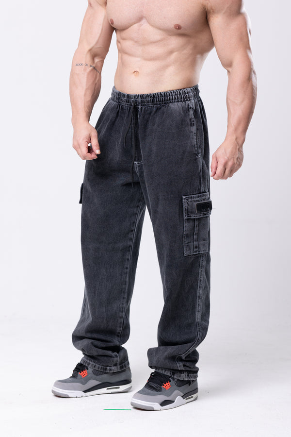 Calça Cargo Jeans Lionz - Black