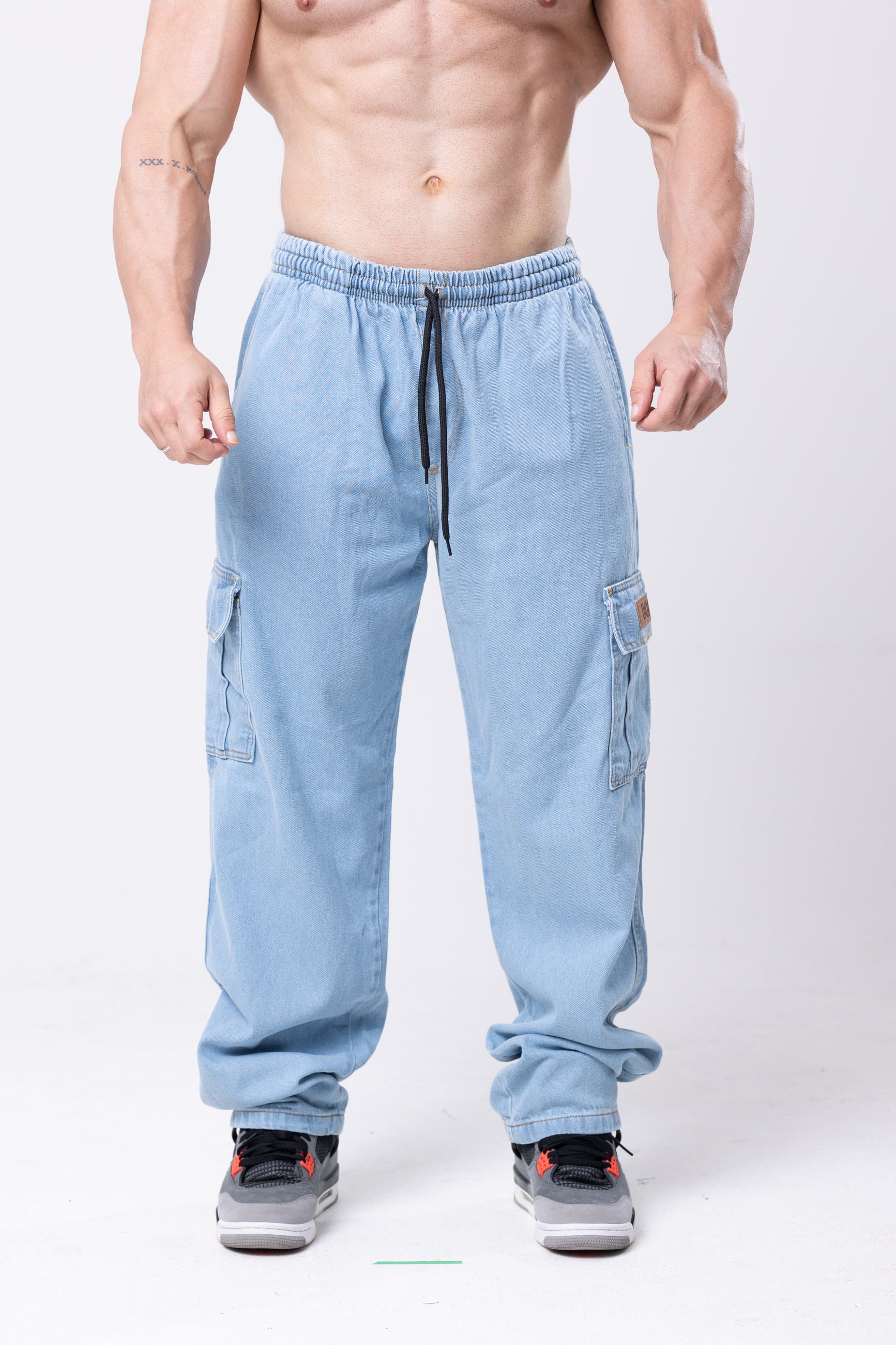 Calça Cargo Jeans Lionz - Blue