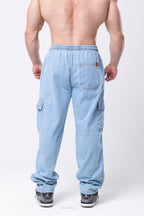 Calça Cargo Jeans Lionz - Blue