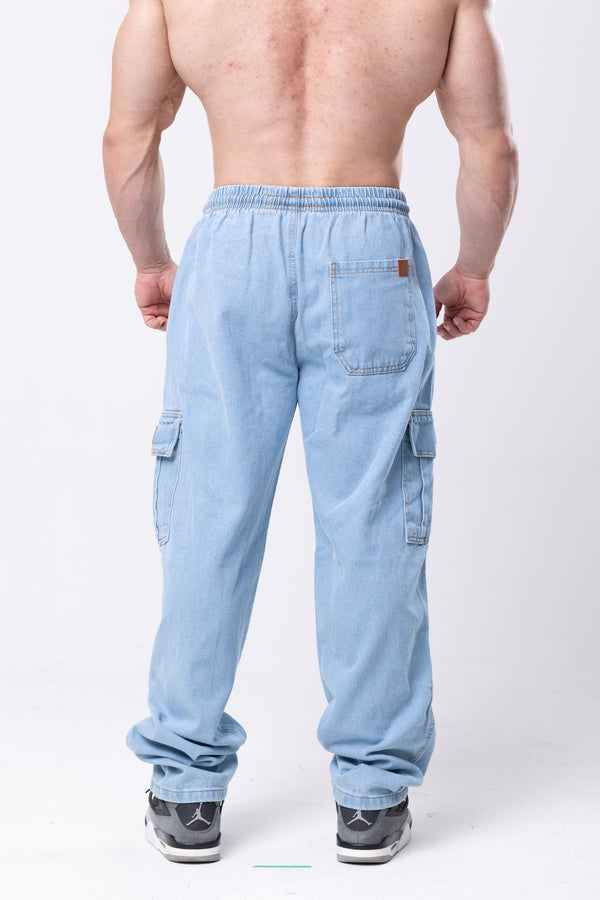 Calça Cargo Jeans Lionz - Blue
