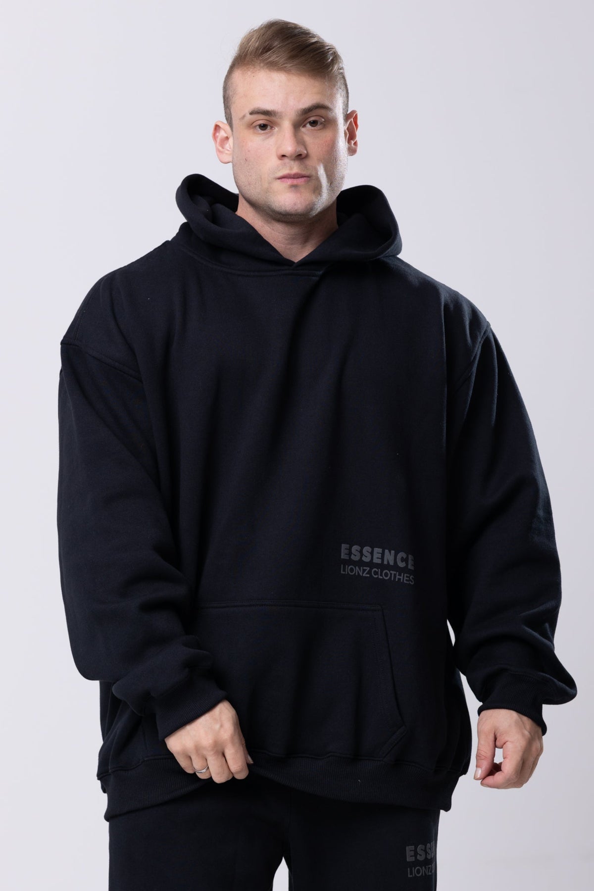Casaco Moletom Premium Essence - Preto